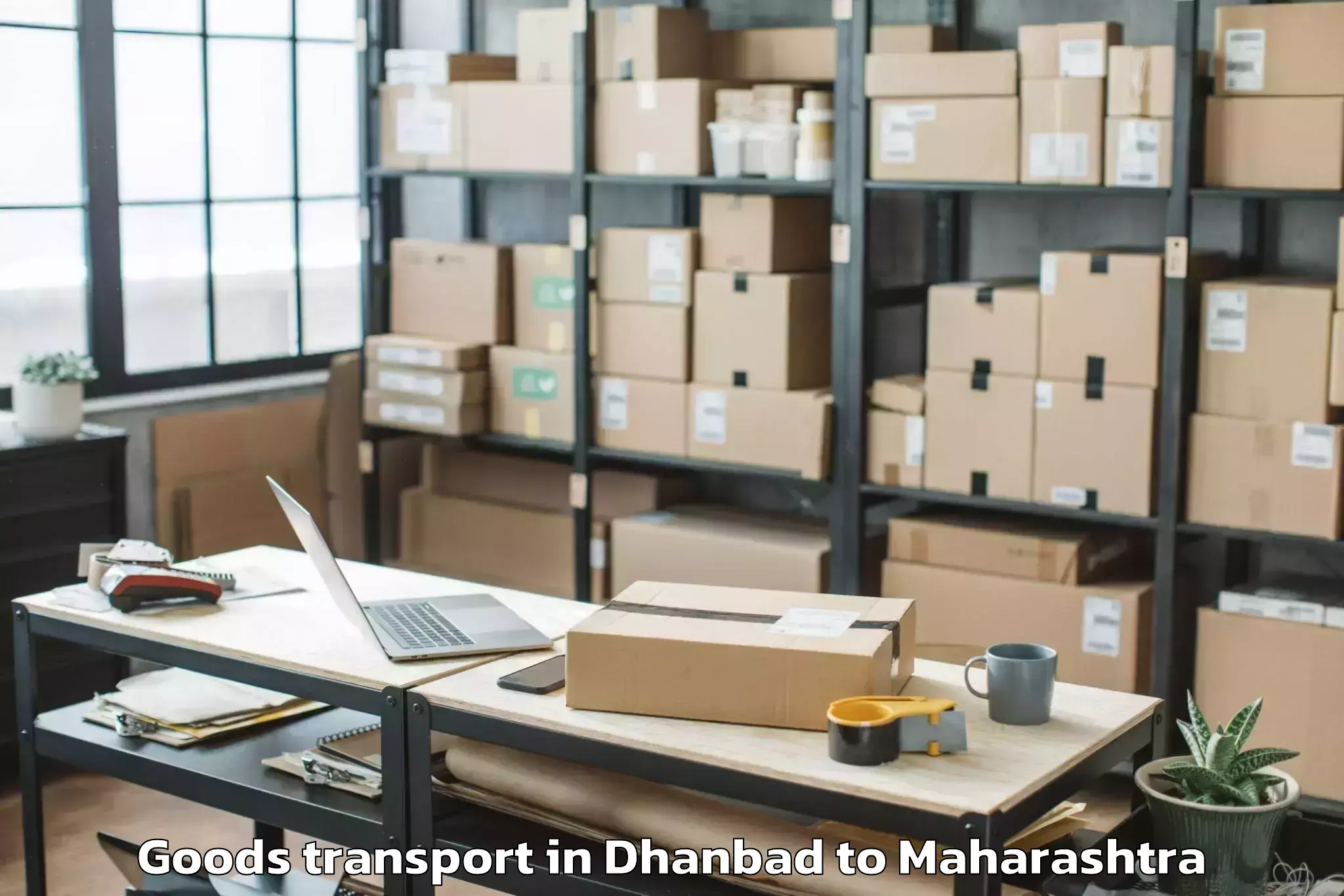 Easy Dhanbad to Ghugus Goods Transport Booking